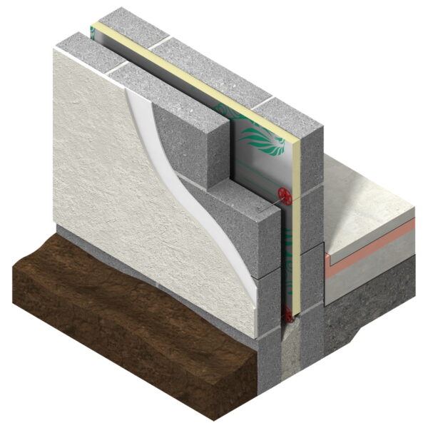 70mm Kingspan Thermawall TW50 PIR Insulation Board 1200mm x 450mm Pack of 6 (3.24m2)