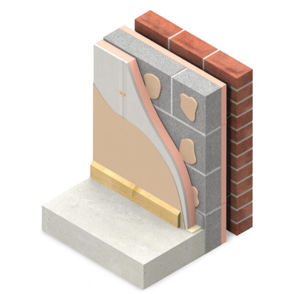 52.5mm Kingspan Kooltherm K118 Insulated Plasterboard 2400mm x 1200mm Pack of 15 (43.20m2)