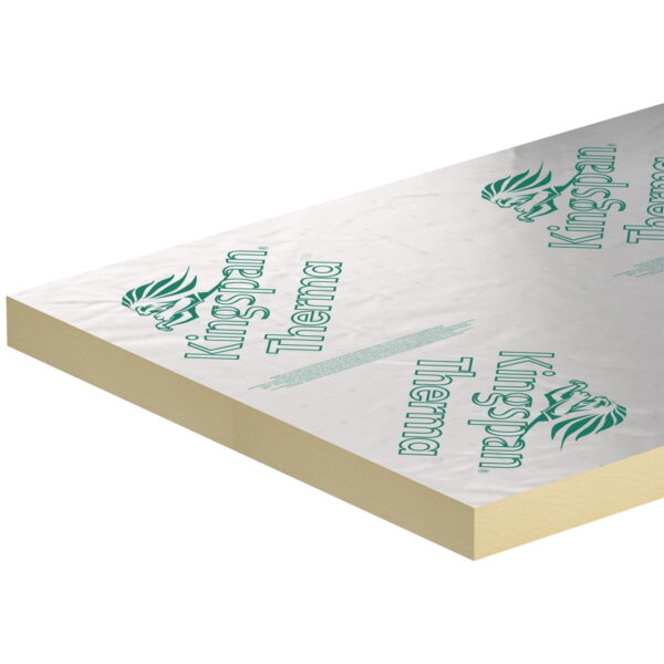 40mm Kingspan Therma TP10 / TF70 / TW55 PIR Insulation Board 2400mm x 1200mm (8' x 4') Pack of 8 (23.04m2)