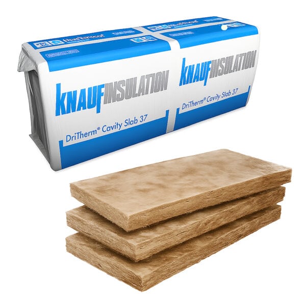 150mm Knauf DriTherm 37 Cavity Wall Insulation Slab 455mm x 1200mm 4.37m2 Pack