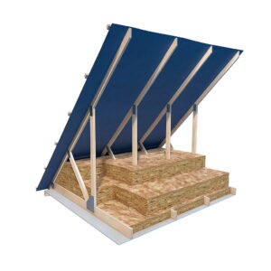 Knauf Insulation Loft Roll 44 Combi Cut Application
