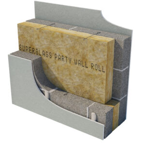 Superglass Party Wall Roll Application