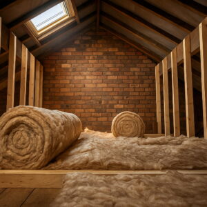 Isover Spacesaver Insulation Loft Roll Application