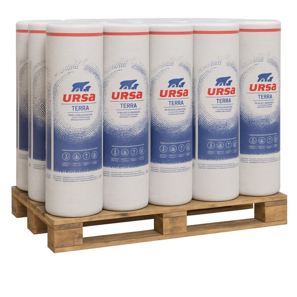 25mm URSA Acoustic Partition Roll Insulation 576m2 Pallet of 24