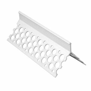 10mm White Plastic Angle Bead 2.5m Pack of 50