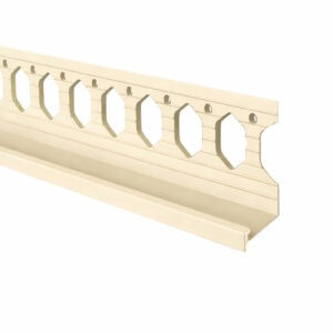 10mm Ivory Plastic Bellcast Bead 2.5m Pack of 50