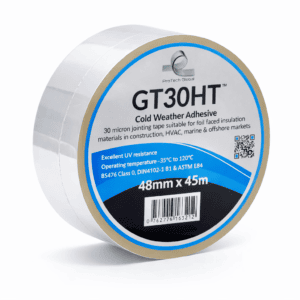 48mm Protech GT30HT Premium High Tack Cold Weather Aluminium Foil Tape 45m Roll