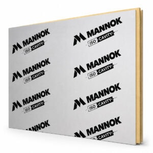 90mm Mannok Iso Full Fill Cavity Wall Insulation Board 1200mm x 450mm Pack of 4 (2.16m2)