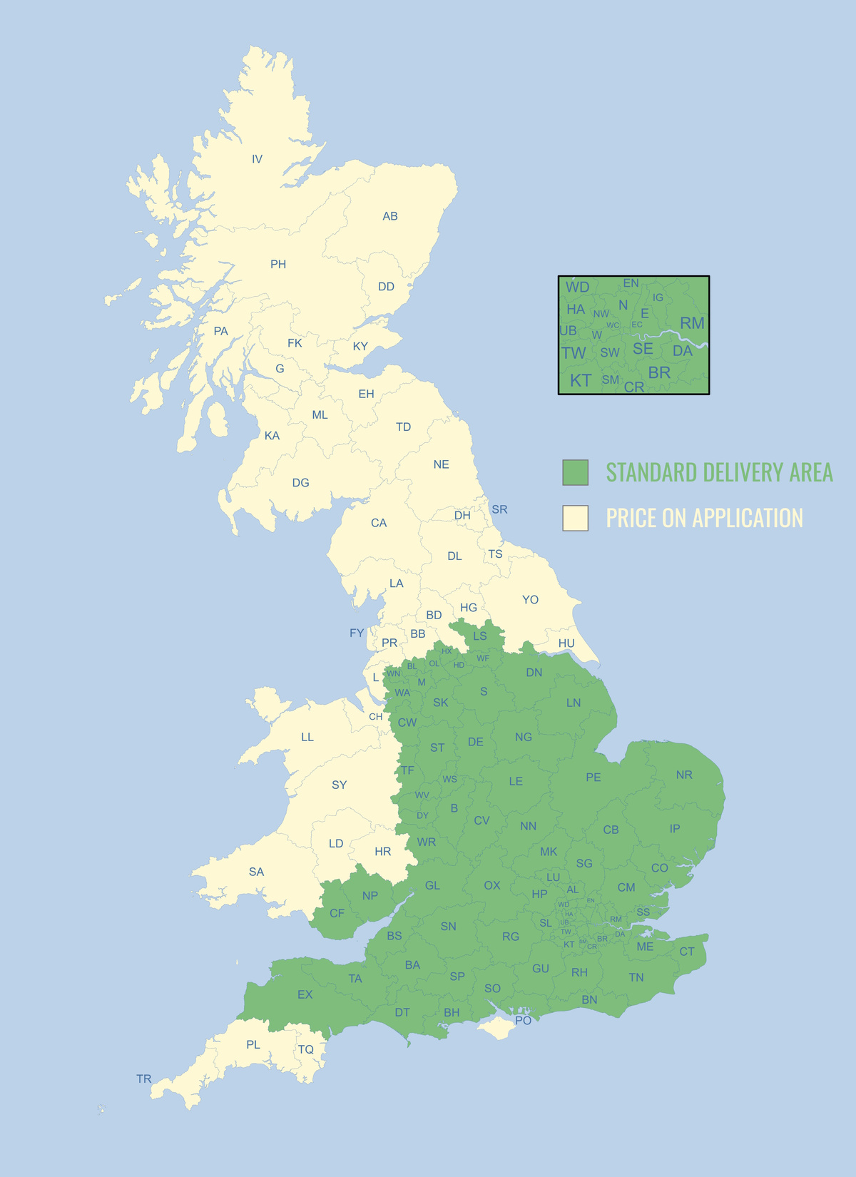 Delivery map
