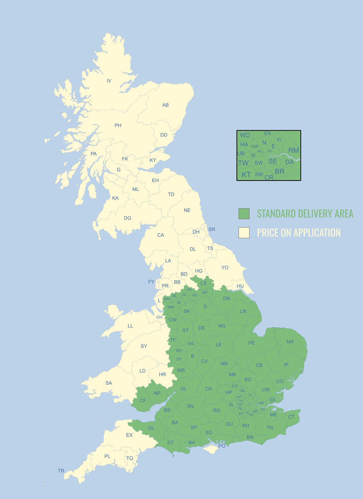 Delivery map